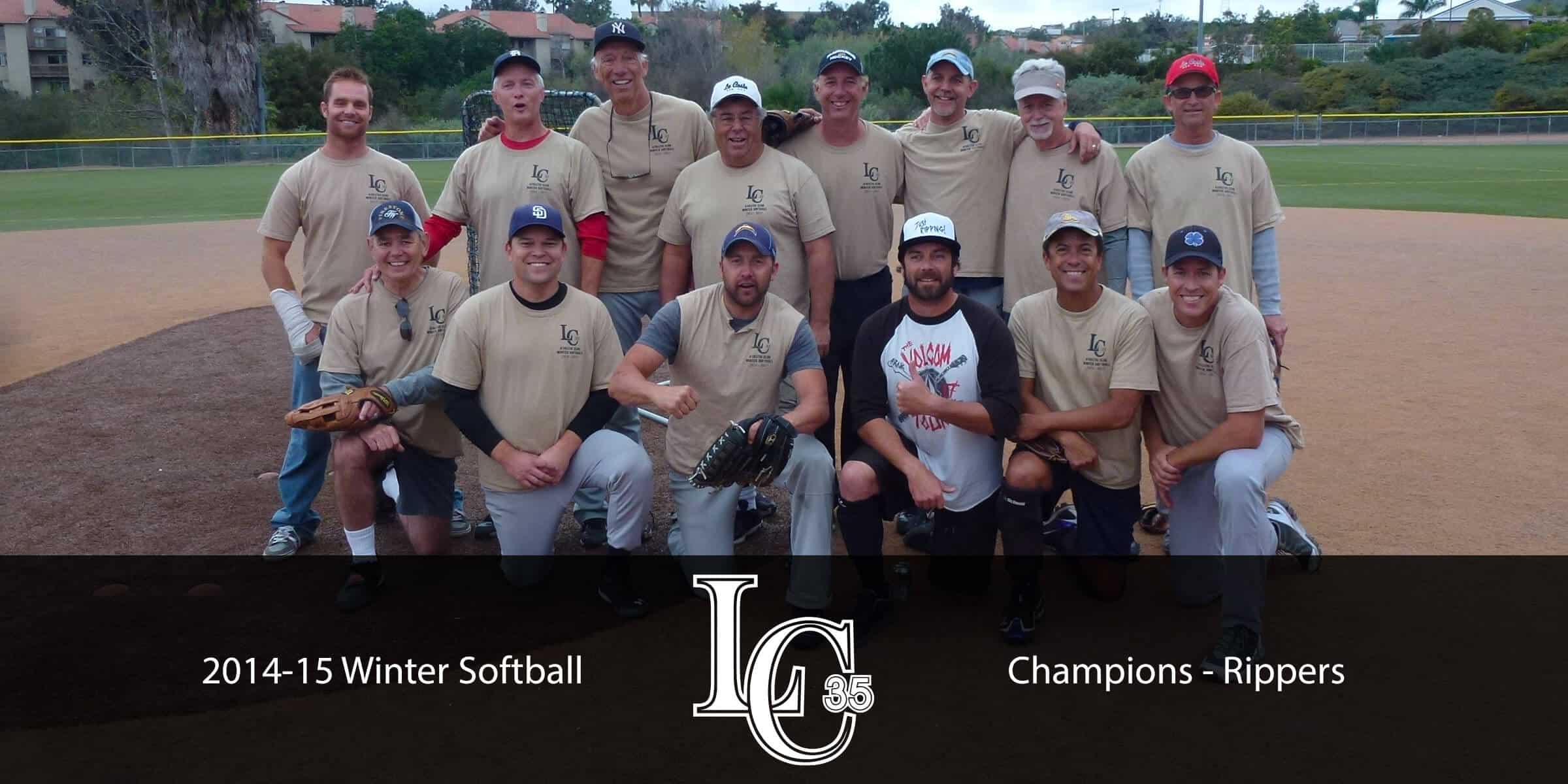 2014 Winter Softball Champions - Rippers