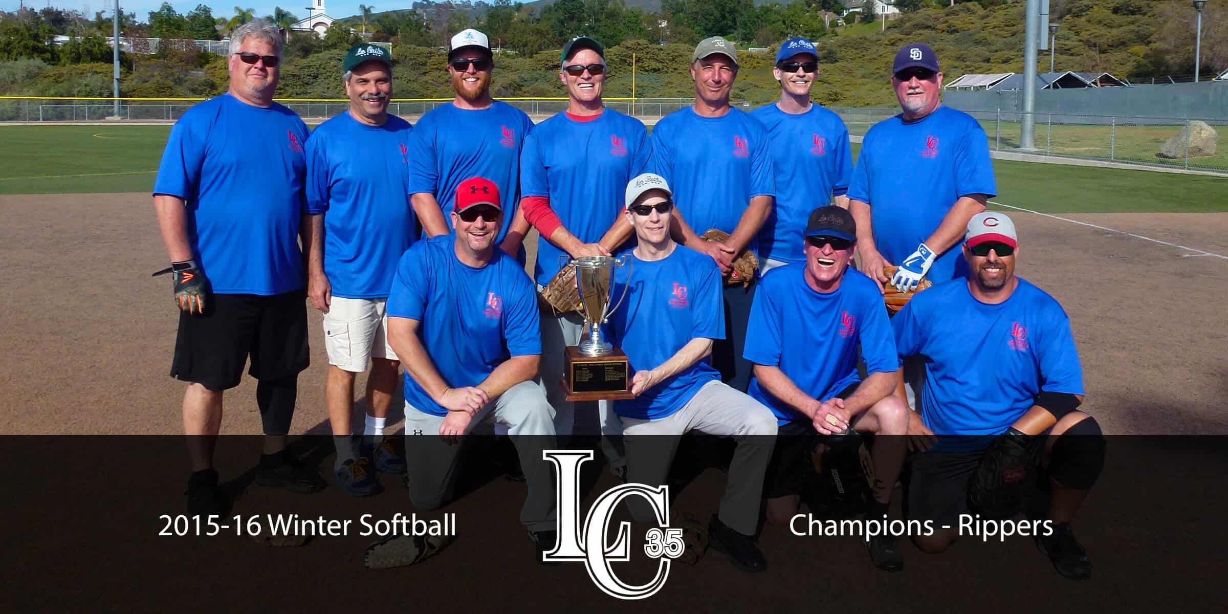 2015 Winter Softball Champions - Rippers