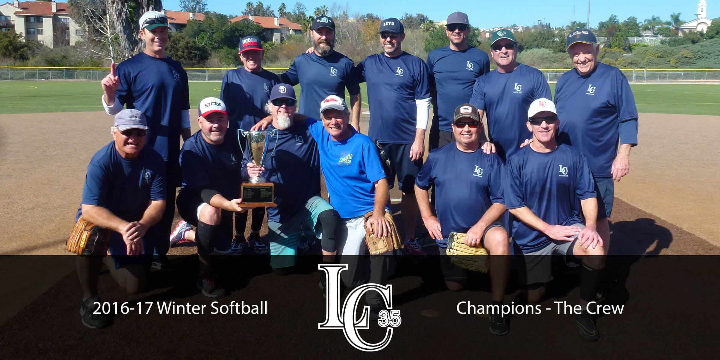 2016 Winter Softball Champions - The Crew